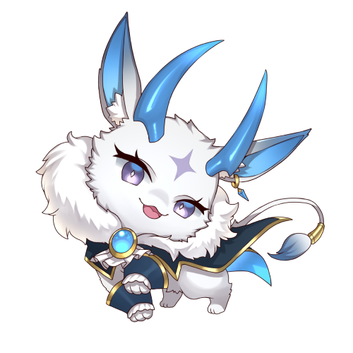 A HaaBiz Games plushy character with effect